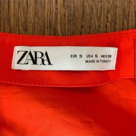 Zara poplin dress w/ belt & pockets bloggers fave size Small - Picture 5 of 7